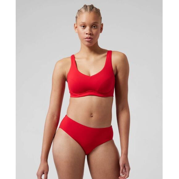 NWT Athleta Bondi Bra Cup Bikini Top - 32 B/C - matador red - 32 B/C - Picture 1 of 4